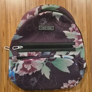 NWOT Calvin Klein Multicolor Floral Backpack